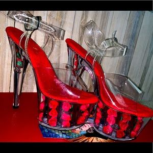 Rose high heels